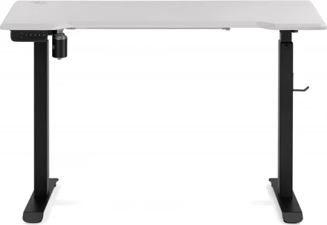 Компьютерный стол Маркос с механизмом подъема 120 (Маркос с механизмом подъема 120х75х75 белая шагрень / черный) Notta арт.578402