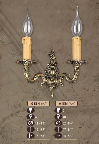Бра Riperlamp 015N 015N/2 AA