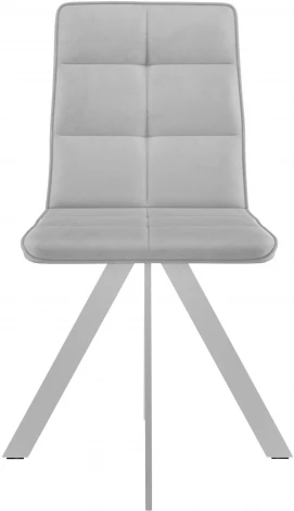 Стул DikLine 230 поворотный B22 GREY, ножки белые