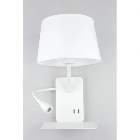 Бра с полкой на гибкой ножке для чтения Omnilux Talocci OML-62801-02 (220V, выключатель)