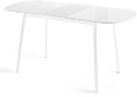 Стол Раунд, Стекло белый, МАМАДОМА