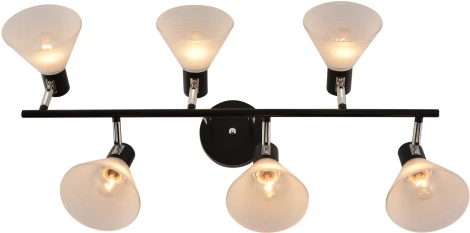 Потолочная люстра на штанге Reluce 01553-3.3-06B BK+CR (220V)