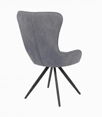 Стул DikLine 333 поворотный TW09 светло-серый, ножки черные 00-00084730