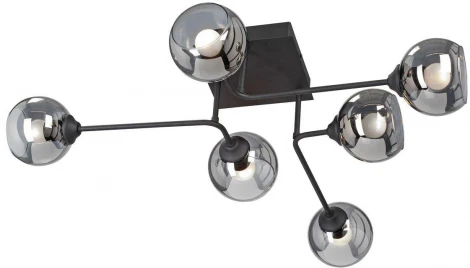 Потолочная люстра на штанге Vitaluce V4795 V4795-1/6PL (220V, шар)