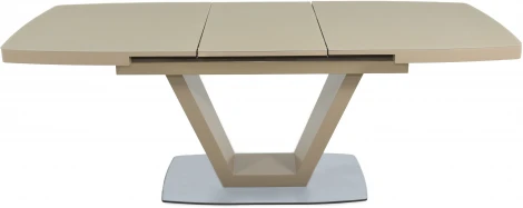 Стол Фоджа, Стекло, 160см, Капучино, Аврора