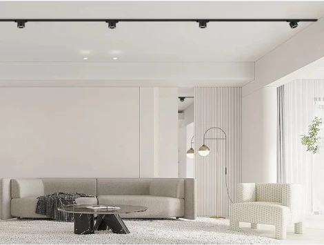 Трековый светильник магнитный 48V iLedex Vision48/25 4825-049-D74-10W-60DG-4000K-BK (круглые)