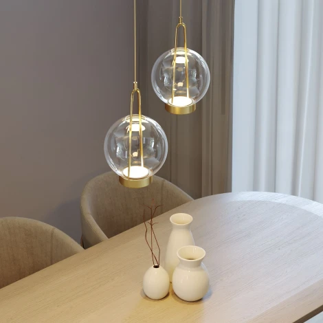 Подвесной светильник Eurosvet Frasco 50267/1 LED латунь (220V, на проводе)