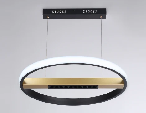 Подвесной светодиодный светильник Ambrella Comfort FL51489 (регулировка яркости, 220V, пульт управления, на тросе, кольцо)