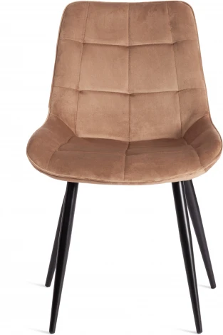 Стул ABRUZZO (mod. 8060) металл/вельвет, 52 х 63 85 см, коричневый (HLR11)/черный Tetchair 19233