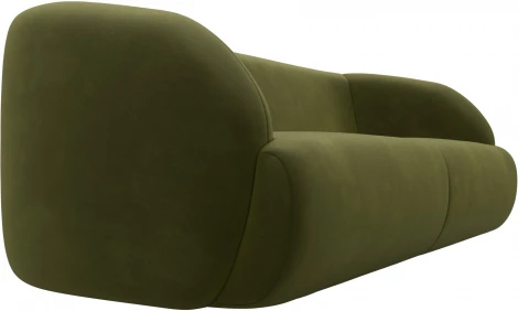 Диван прямой Лига-041 (Зеленый/Микровельвет) Лига Диванов арт.122195