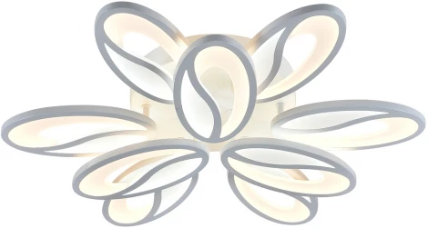 Люстра потолочная светодиодная Grain 10222/9 LED*139W White (ночной режим, 220V, пульт управления)