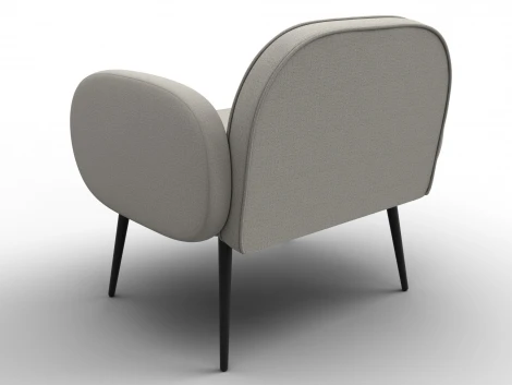 Кресло Лига-086 (Фанера/Металл/Рогожка/Бежевый) Лига Диванов 132427