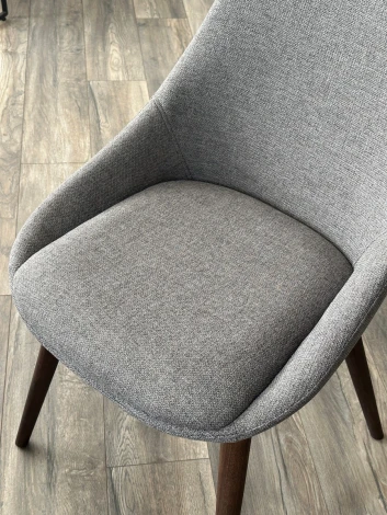 Стул M-City DANIEL Grey Lena-450, ткань / орех