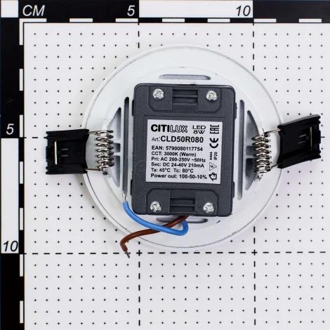 Встраиваемый точечный светильник Citilux Омега CLD50R080 (LED, 220V, диммер)