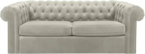 Диван Chesterfield ОГОГО (арт.344561), (Ткань/Белый)