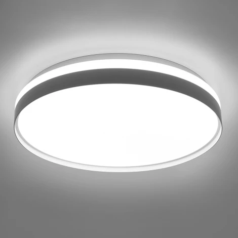 Светодиодный управляемый светильник круглый Feron AL6230 “Simple matte” 48072 80W 3000К-6500K белый (пульт управления)