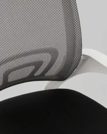 Кресло офисное TopChairs Simple SN черный пластик белый TopChairs УТ000042082