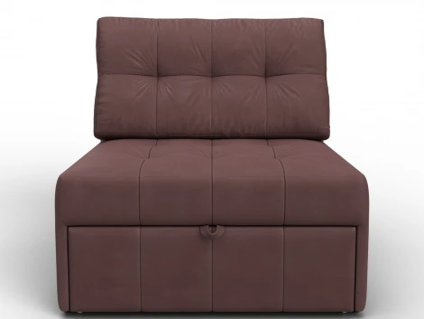 Кресло-кровать Лига-107 (80) (ЛДСП,Брус,Фанера,Замша/Бордовый) Лига Диванов 134946