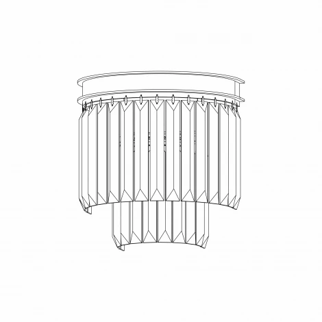 Настенный светильник каскадный Citilux Мартин CL332331 (220V, хрусталь)