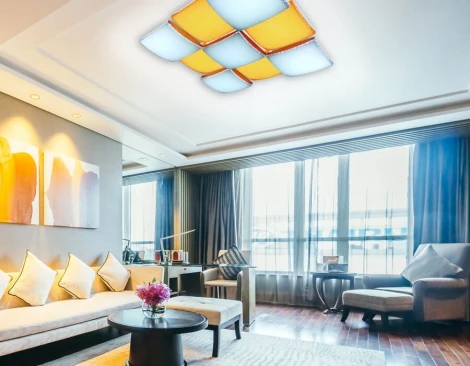 Потолочный светодиодный светильник с пультом FP2329 WH 288W D720*720 Ambrella Parus