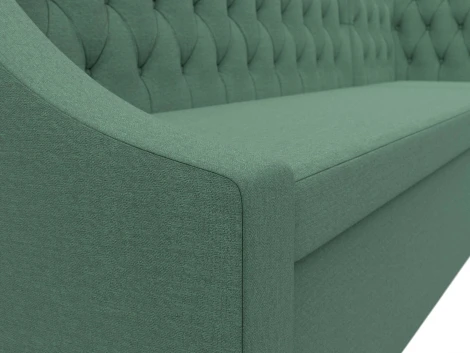 Диван кухонный угловой Мерлин правый угол (Зеленый/Рогожка) Лига Диванов арт.123227