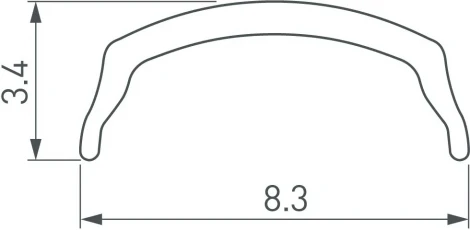 Экран ARH-BENT-W11-2000 BLACK (Arlight, Пластик) 041031