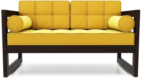 Диван Arsko прямой Сега М венге велюр желтый