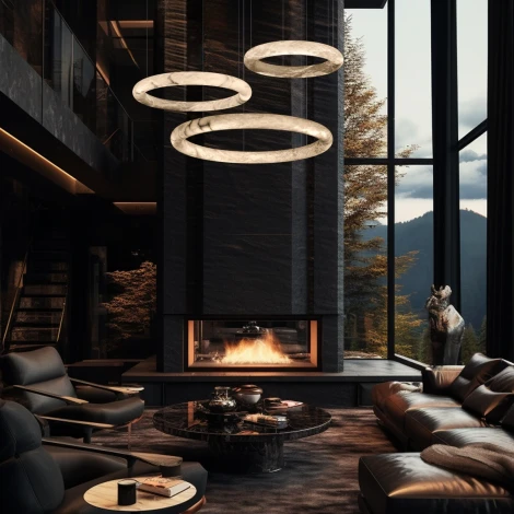 Подвесной светильник светодиодный кольцо Loft It Oslo 10407/1000 (220V, на тросе, кольцо)