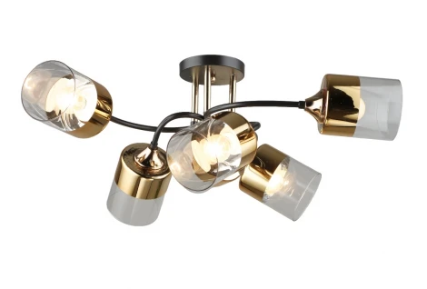 Потолочная люстра на штанге Мелодия Света SL1N SL2836-6 CF+GD 000066043