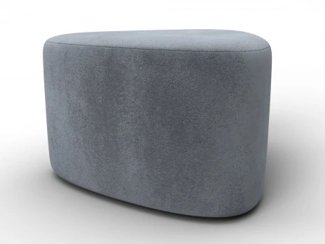 Пуф 004 (ДСП,Фанера/Пластик/Велюр/Серый) Лига Диванов 132365