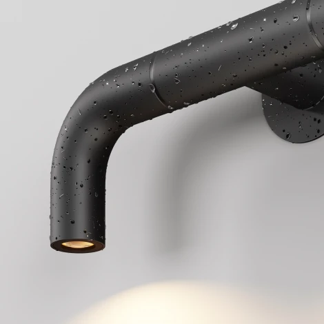 Настенный светильник уличный Maytoni Sleek O477WL-L4GF3K (LED, 220V, IP65)