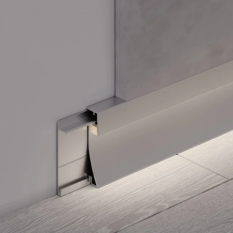 Профиль PLINTUS-H80-2000 ANOD (Arlight, Алюминий) 046390