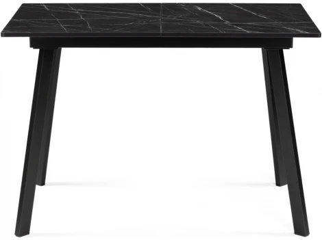 Деревянный стол Woodville Агни 110(140)х68х76 файерстоун / черный матовый 528557