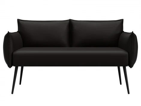 Диван прямой Лига-083 (Фанера/Металл/Экокожа/Коричневый) Лига Диванов 131067