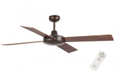 Потолочный вентилятор коричневый Faro Mallorca Marron Oxido 33351FAR