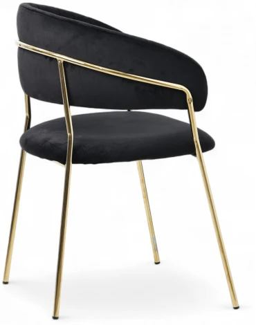 Набор из 2 стульев Whispered Fusion Hesby Велюр/Черный арт.HSBI_DC72_black_2