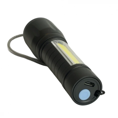 Фонарь ручной с аккумулятором USB ZOOM Feron TH2408 51118