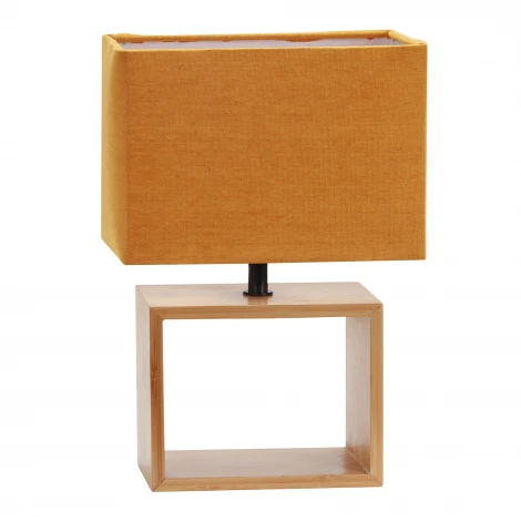 Настольная лампа оранжевый Uniel UML-B401 E27 ORANGE/WOOD