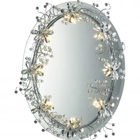 Зеркало с подсветкой N-Light 62325 06 2325 0181 08 chrome+white crystal Asfour
