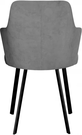 Стул DikLine 245 поворотный, C56 серый, ножки черные
