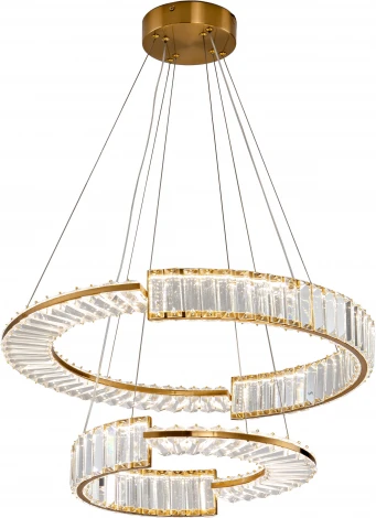 Подвесной светильник ярусный Zortes Moi ZRS.1201.02 (LED, 220V, хрусталь, пульт управления, на тросе, IP21)