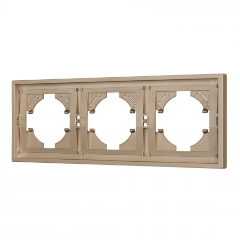 Рамка пластиковая FRM-TENDO-PL-3-GD (Arlight, Песочный) 053846