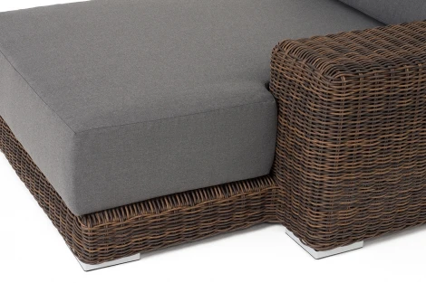 "Капри" кушетка из искусственного ротанга, цвет коричневый 4SIS арт.УТ-00009394