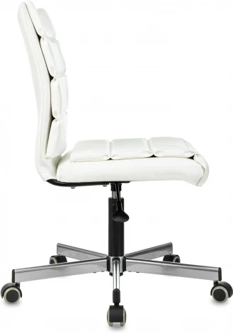 Кресло Бюрократ CH-320M белый эко.кожа крестов. металл черный пластик черный
