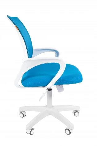 Офисное кресло Chairman 696 Россия белый пластик TW голубой