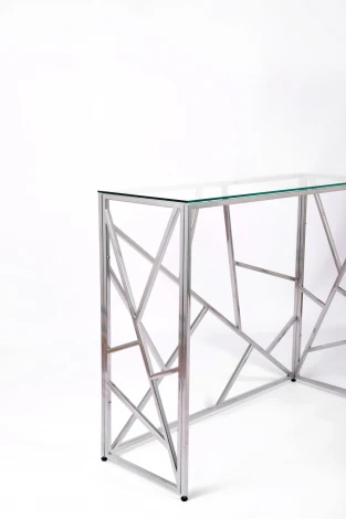 Консольный стол AllConsoles 1051-CS clear серебряный