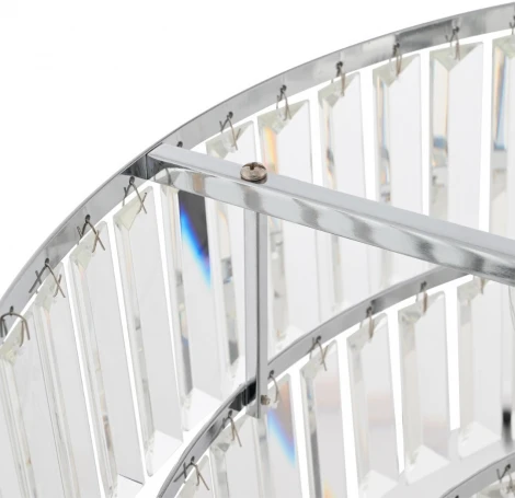 Потолочная люстра каскадная хрустальная Arte Milano Sorrento-7209 377209/6/390 CR (220V, круглые)