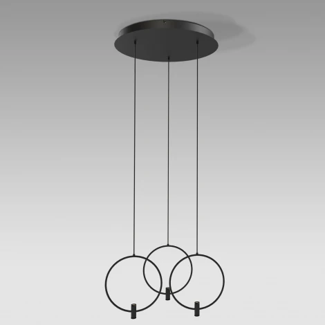 Подвесной светильник светодиодный Eurosvet Layla 50257/3 LED черный (220V, на проводе)