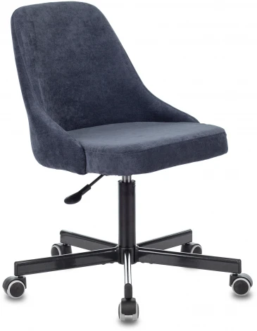 Кресло Бюрократ CH-340M темно-синий Light-27 крестовина металл