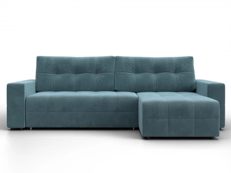 Диван угловой Лига-122 угол универсальный (ДСП,Брус,Велюр/Бирюзовый) Лига Диванов 137603